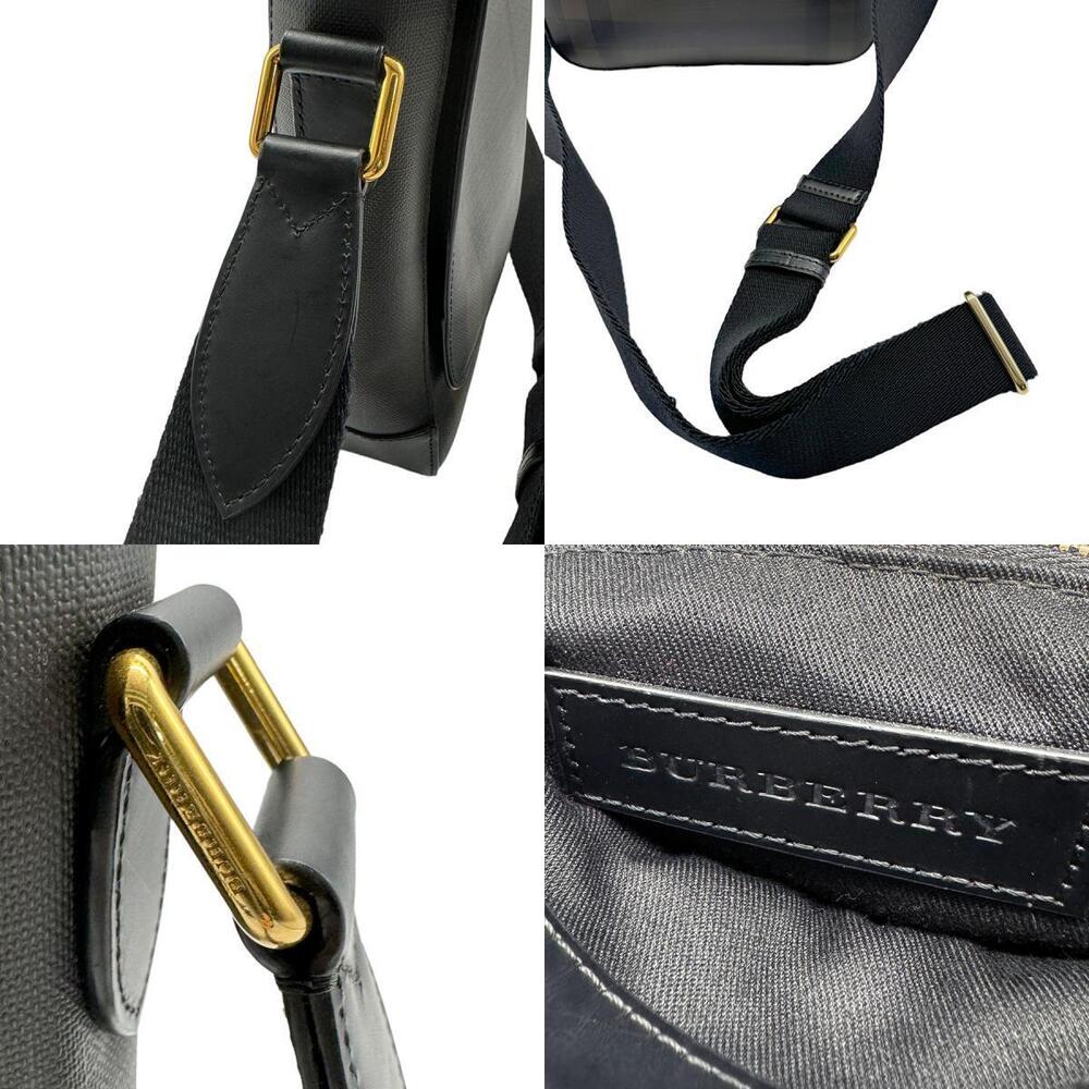 Burberry coated canvas shoulder bag dark gray - Picture 4 of 4